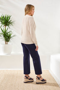 Long Sleeve Combed Cotton Cardigan
