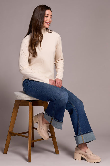 Long Sleeve Turtle Neck Top