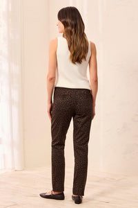 Soft Ponte Elastic Waist Pull-On Pants