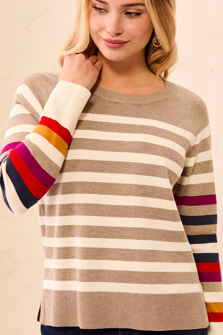 Viscose Striped Sweater