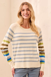 Viscose Stripe Sweater