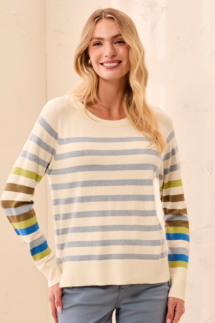 Viscose Stripe Sweater