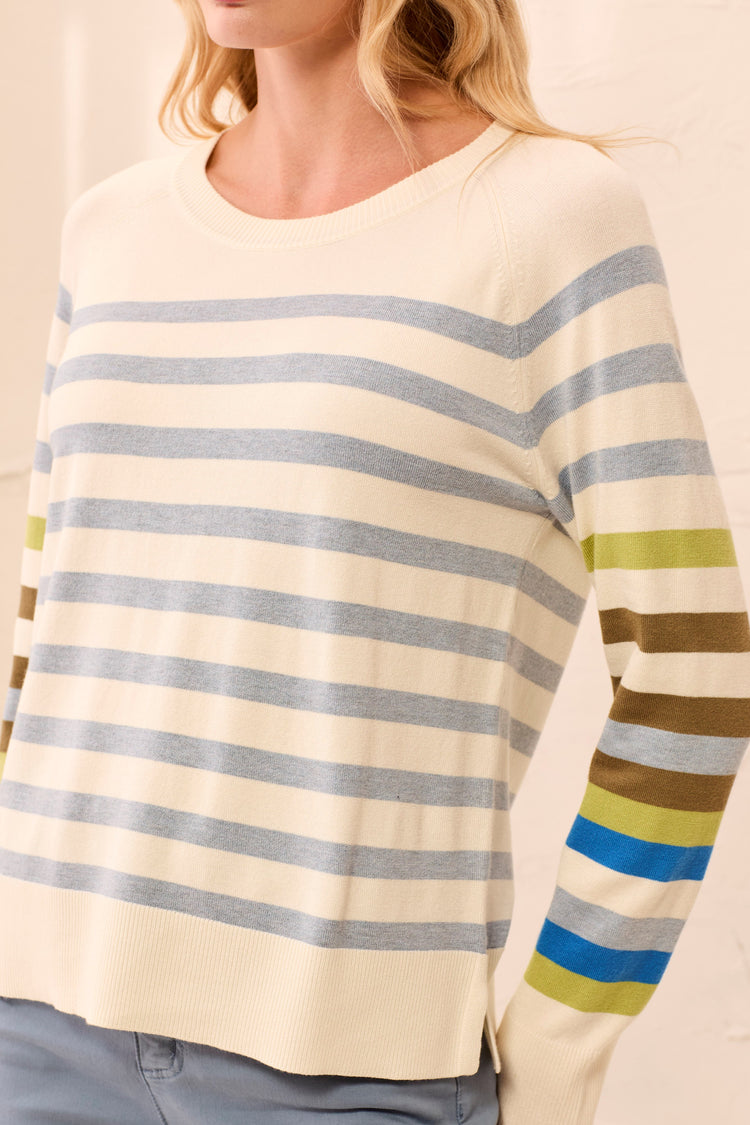 Viscose Stripe Sweater