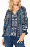 3/4 Sleeve Button Front