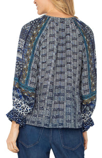 3/4 Sleeve Button Front
