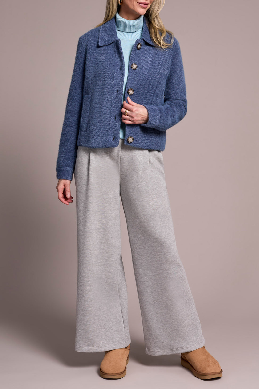 Long Sleeve Button Front Jacket