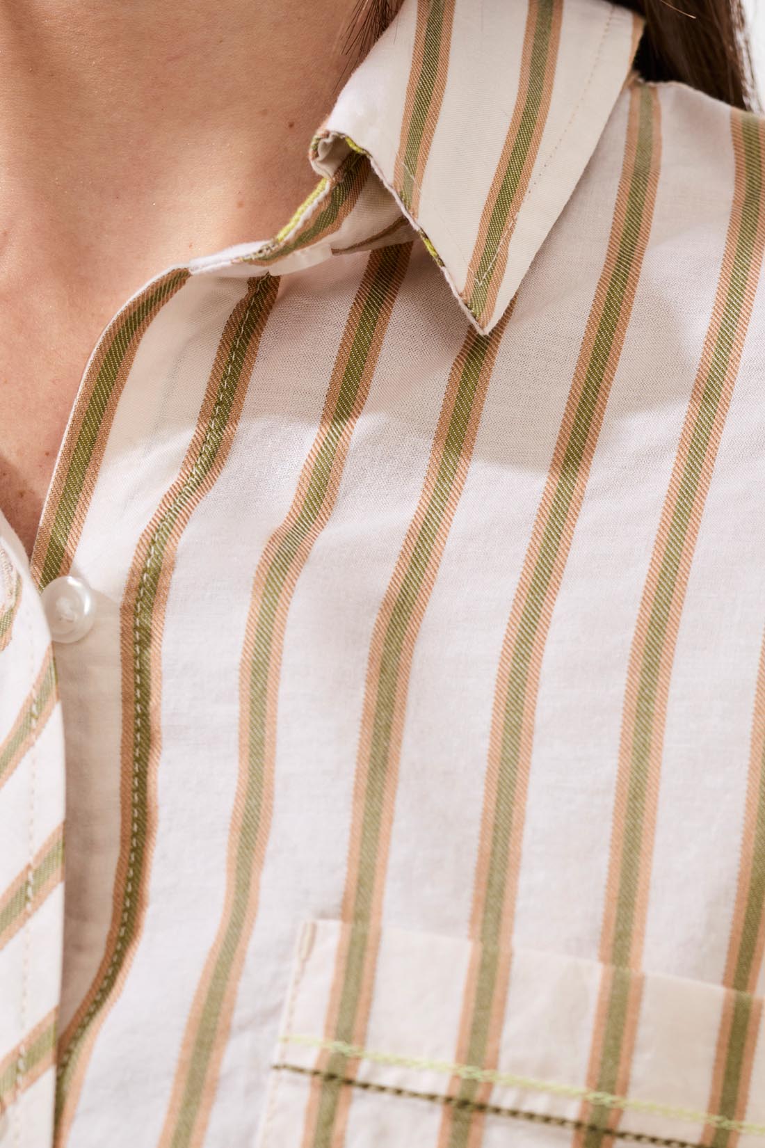 Roll Up Sleeve Button Front Shirt
