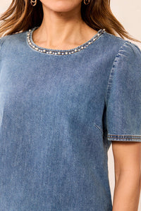 Denim T-Blouse