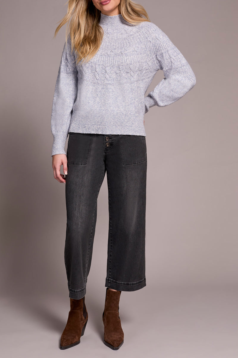 Long Sleeve Mock Neck Sweater