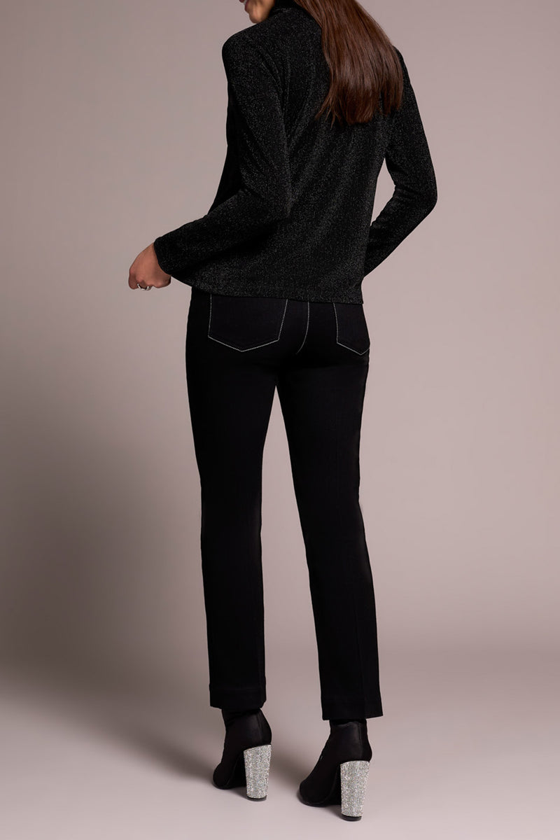 Mock Neck with Merrow Edge Long Sleeve