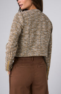 Collarless Moto Jacket