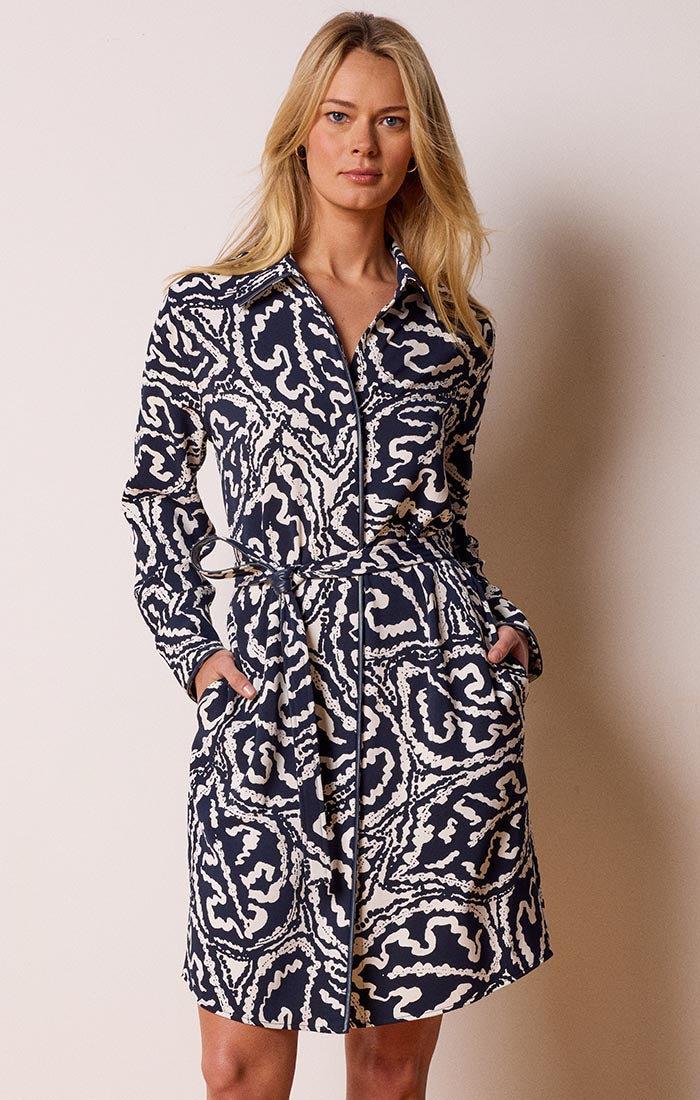 Indigo Leaf Dress