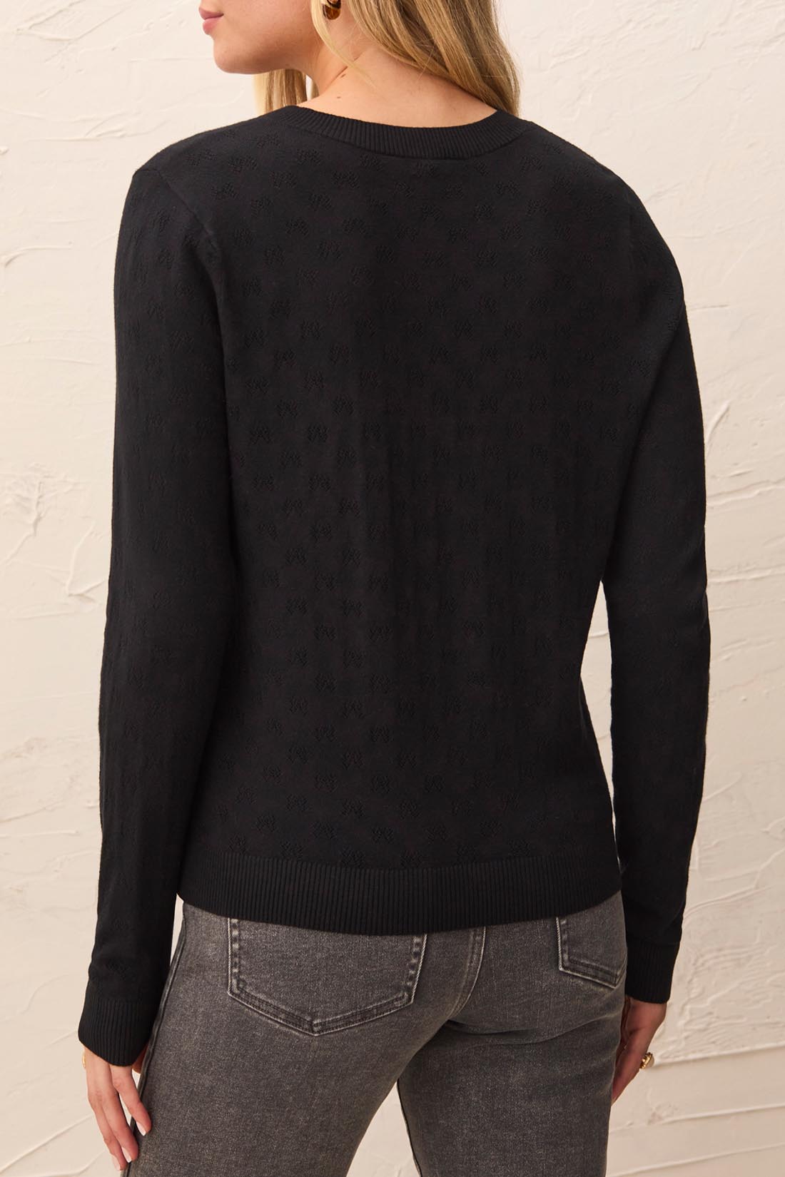Pointelle Knit Sweater