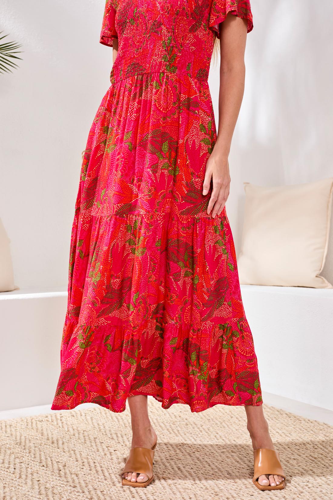 Ruched Top Maxi Dress