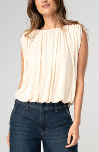 Sleeveless Draped Top