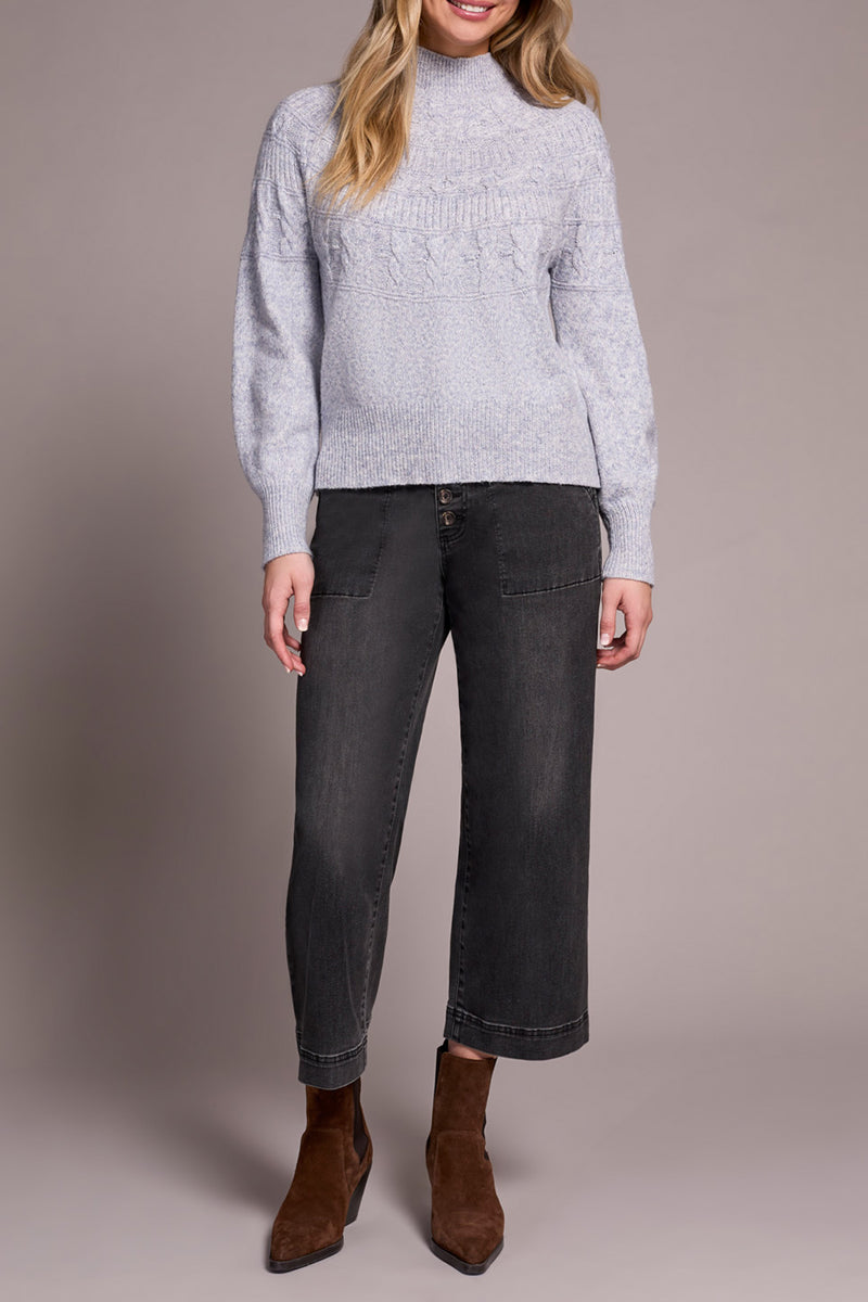 Long Sleeve Mock Neck Sweater
